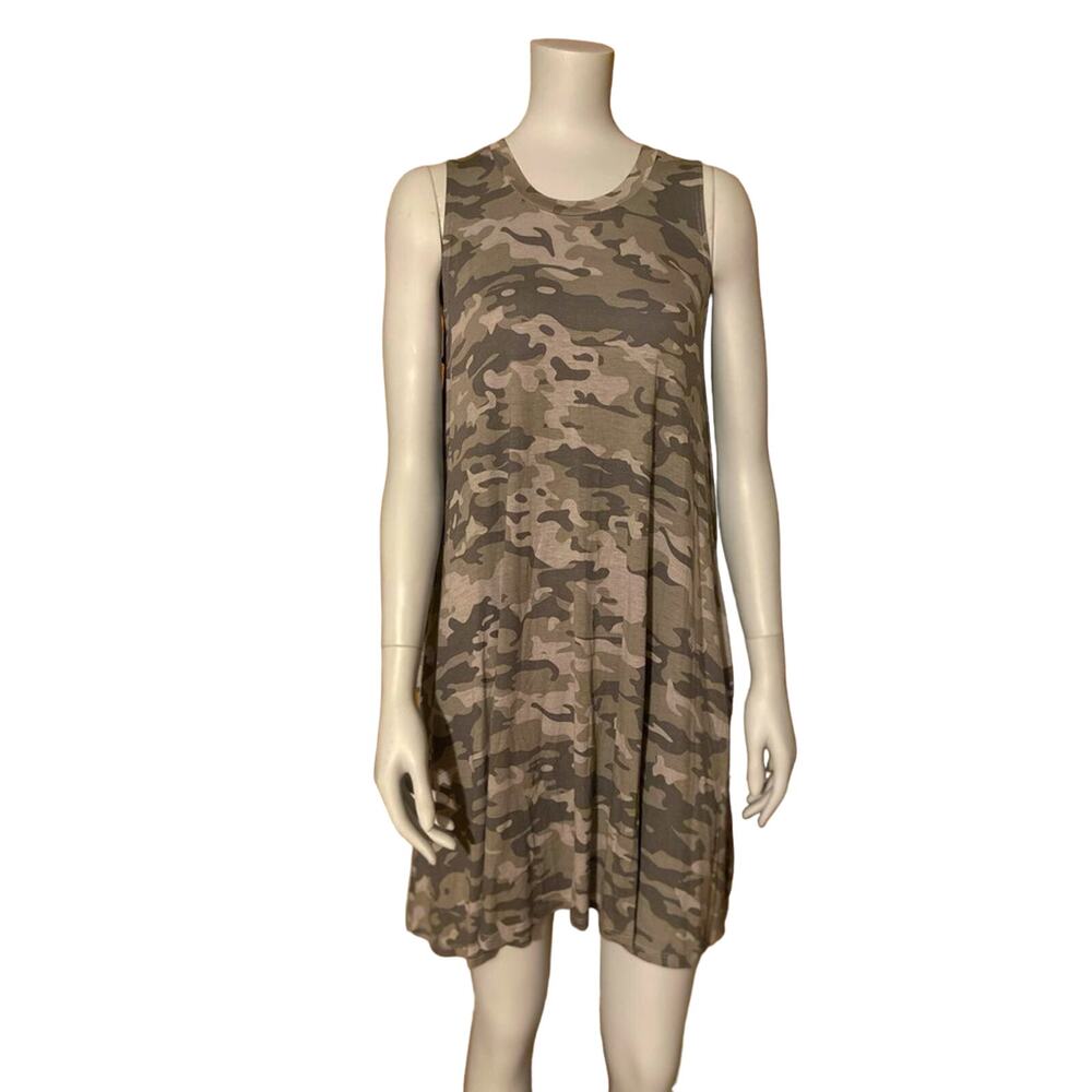 MUDPIE Gray Camo Maya Swing Shift Dress sz S (NWT)